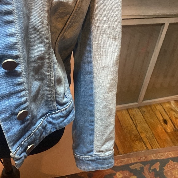 Paige denim patchwork jacket. Size Medium. Runs small. - Picture 2 of 5